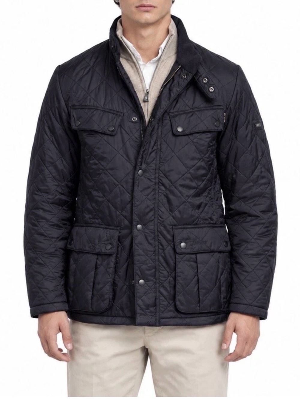 BARBOUR International Ariel Polarquilt Jacket Black Size XL
